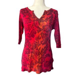 CREAM SODA 100% Supima Cotton Ribbed Thermal Top, Size L